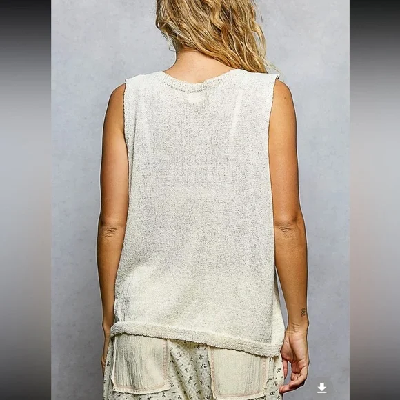 POL Strawberry Print Sleeveless Top - Picture 3 of 5